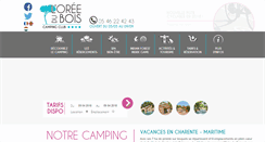 Desktop Screenshot of camping-oree-du-bois.fr